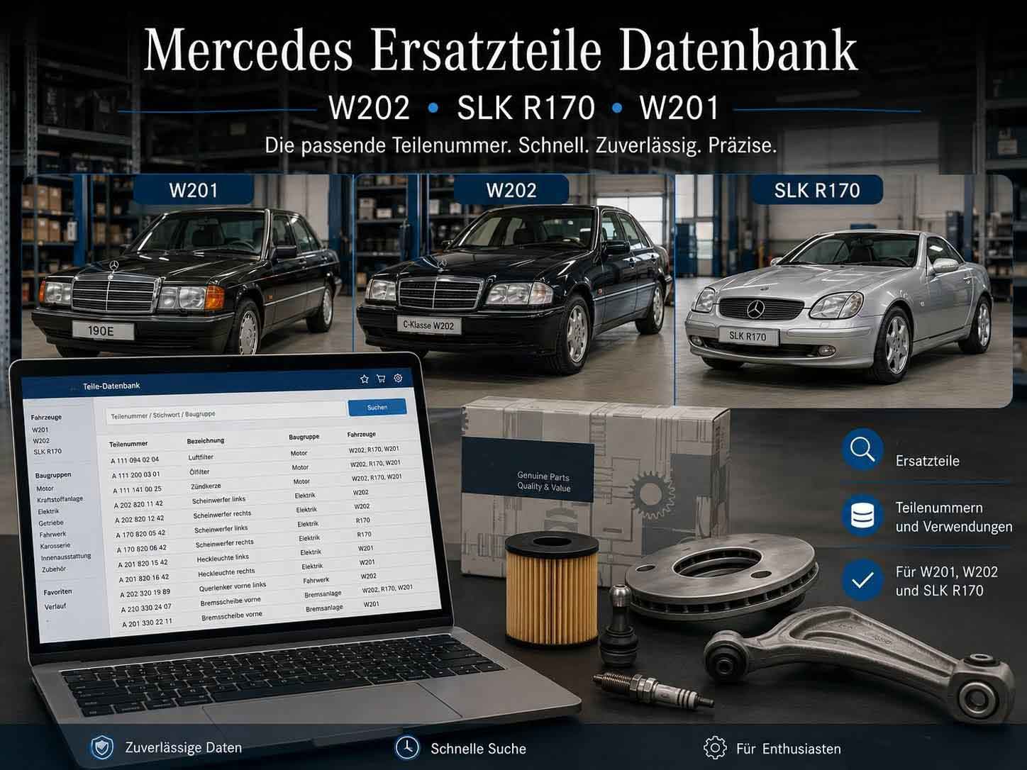 Ersatzteil-Archiv und OE-Teilenummer