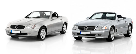 Mercedes-Benz Duell: SLK R170 vs. SL R129